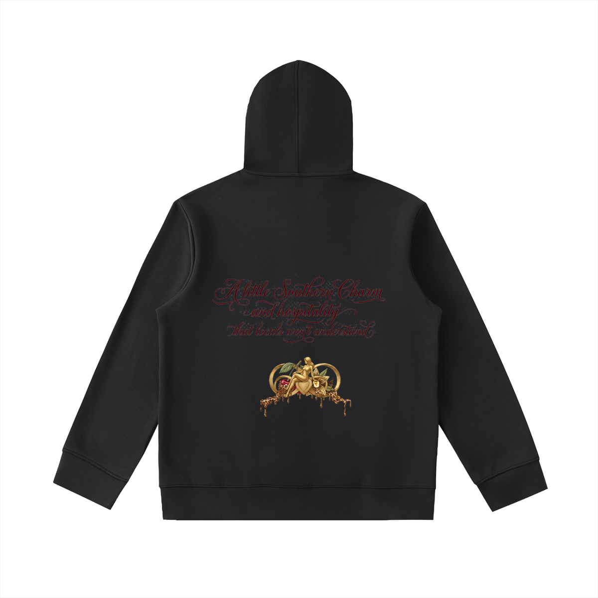 “Southern Hospitality” PLUS Essential Heavyweight High Neck  Zip-Up Hoodie