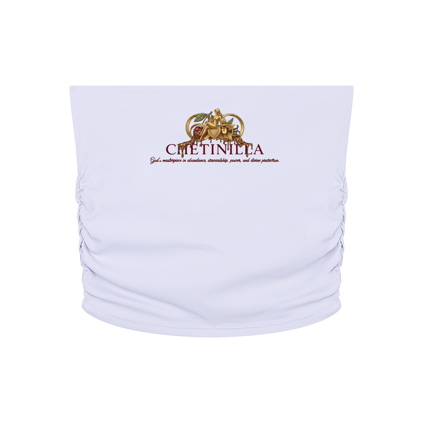 Women’s Ruched Cropped Yoga Tube Top