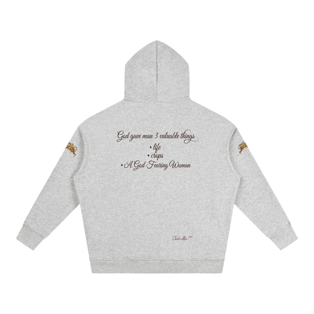 Gift to Man Oversize Fleeced Hoodie