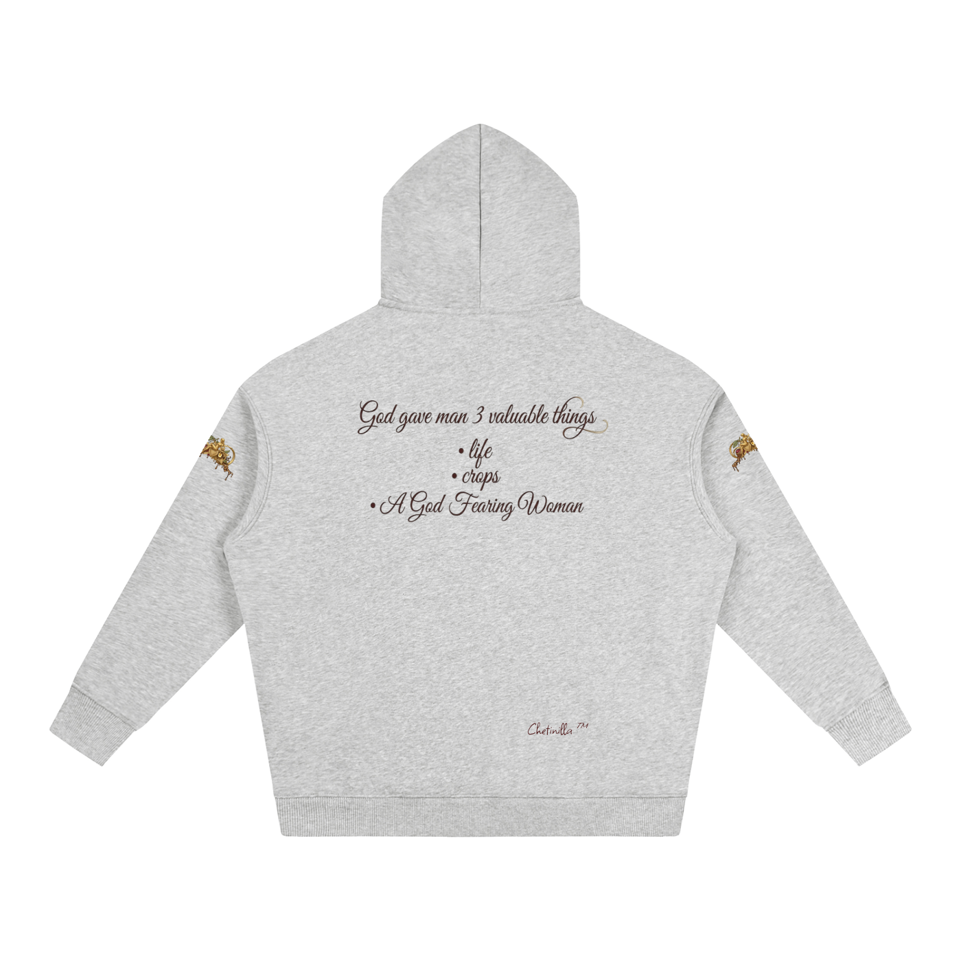 Gift to Man Oversize Fleeced Hoodie