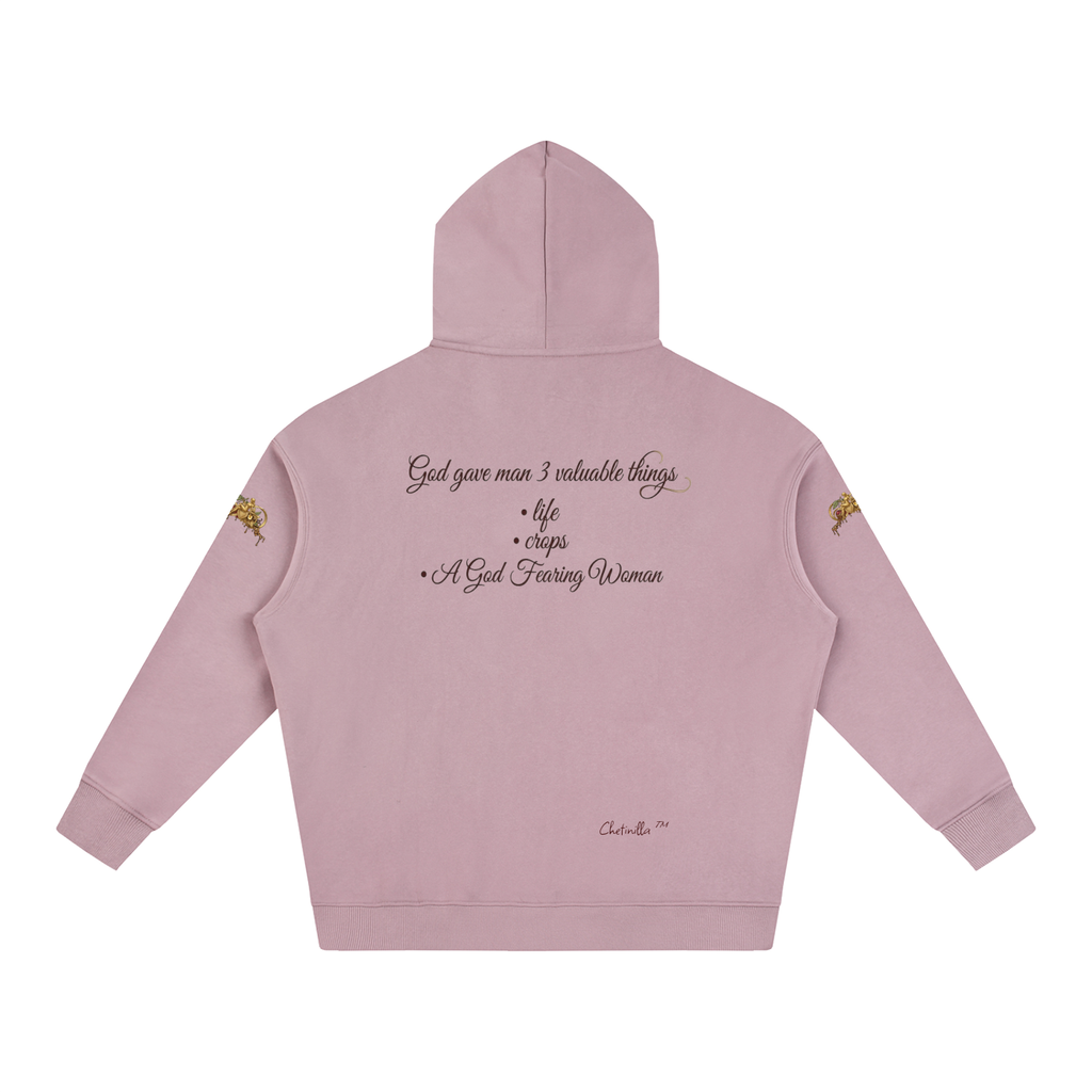 Gift to Man Oversize Fleeced Hoodie