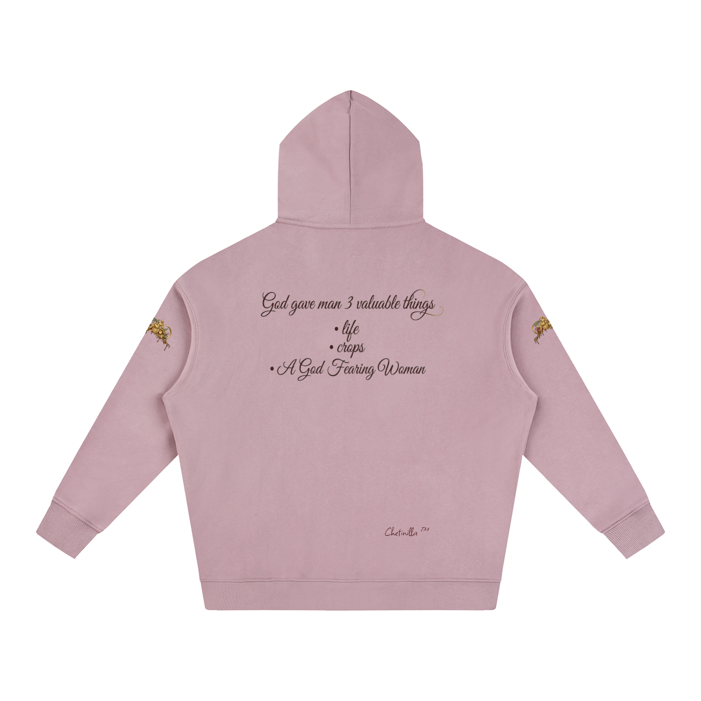 Gift to Man Oversize Fleeced Hoodie