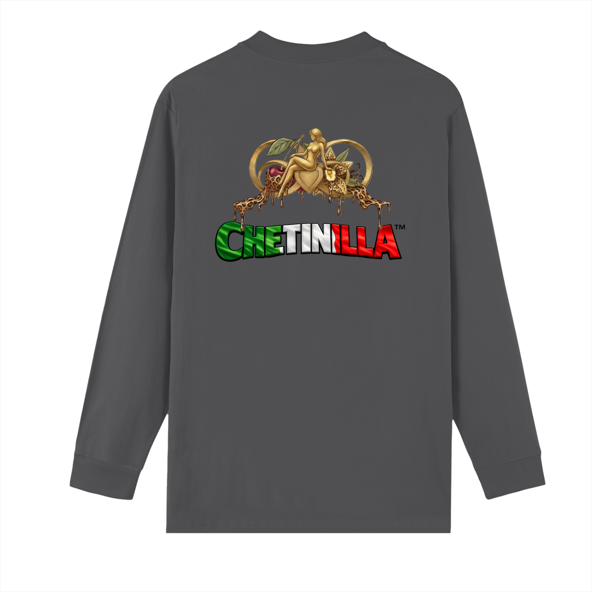 “Mexico Heal The World” Crew Neck Drop Shoulder Long Sleeve Shirt
