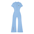 P31 Women’s Tight Flared Leg Quarter-Zip Jumpsuit
