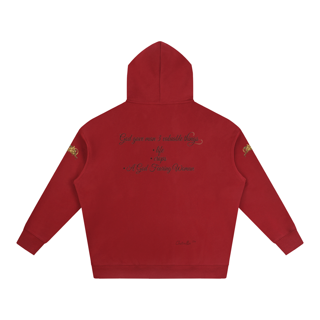 Gift to Man Oversize Fleeced Hoodie