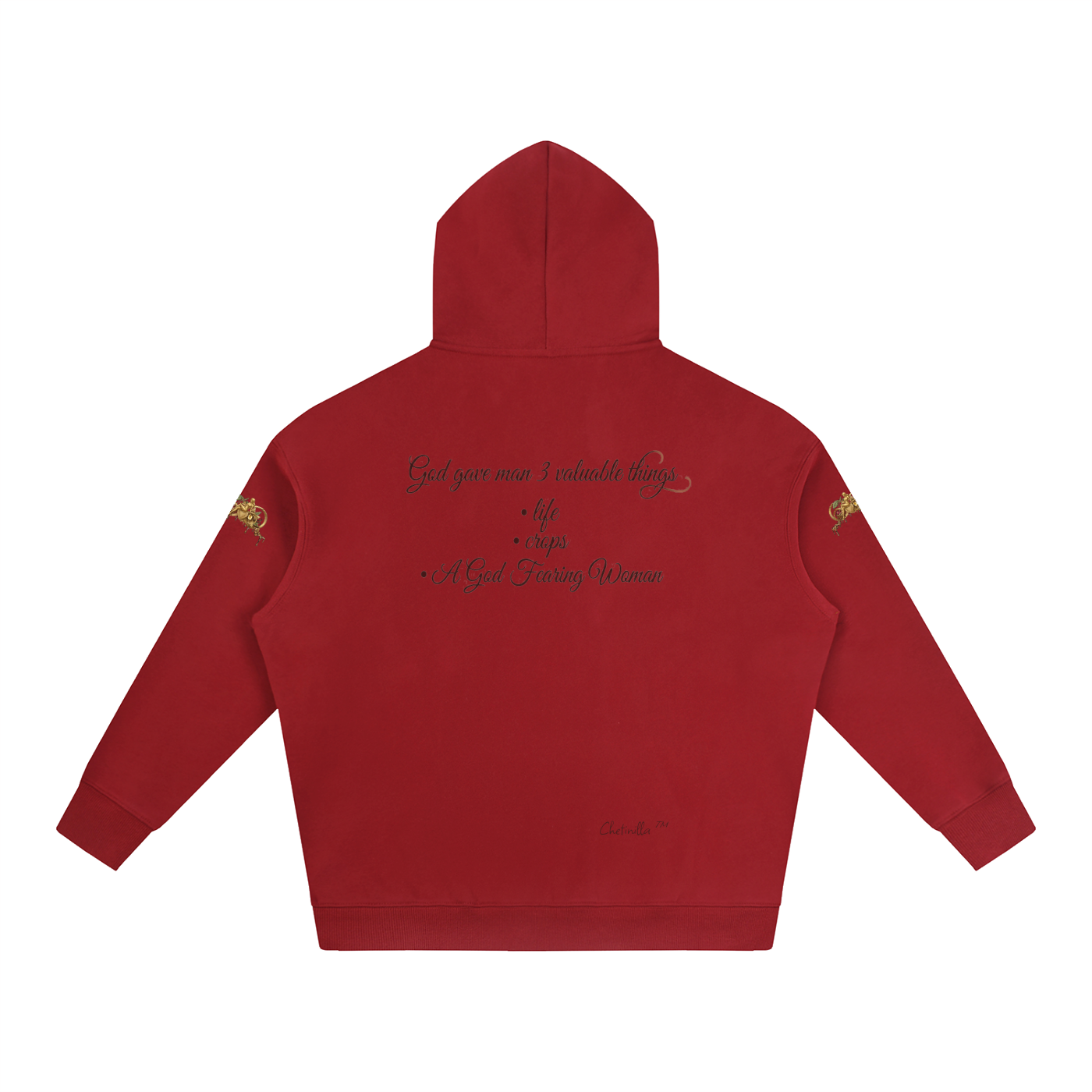 Gift to Man Oversize Fleeced Hoodie