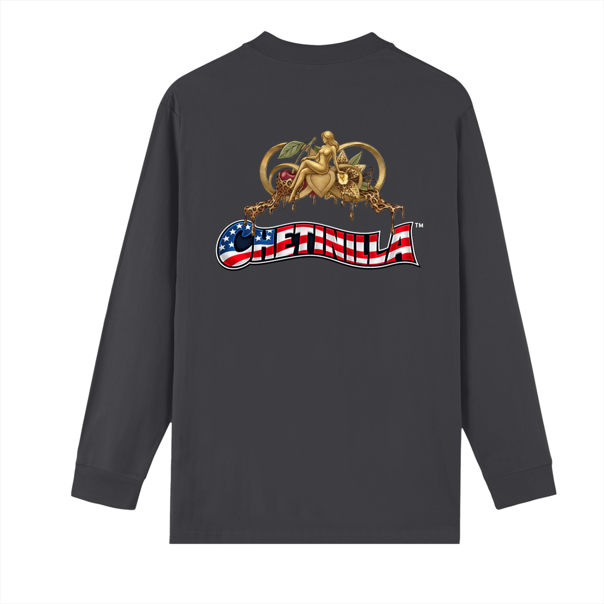 “USA Heal The World” Crew Neck Drop Shoulder Long Sleeve Shirt