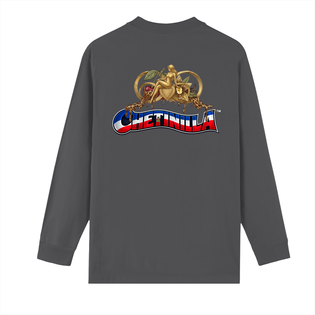 “Haiti Heal the World” Crew Neck Drop Shoulder Long Sleeve Shirt