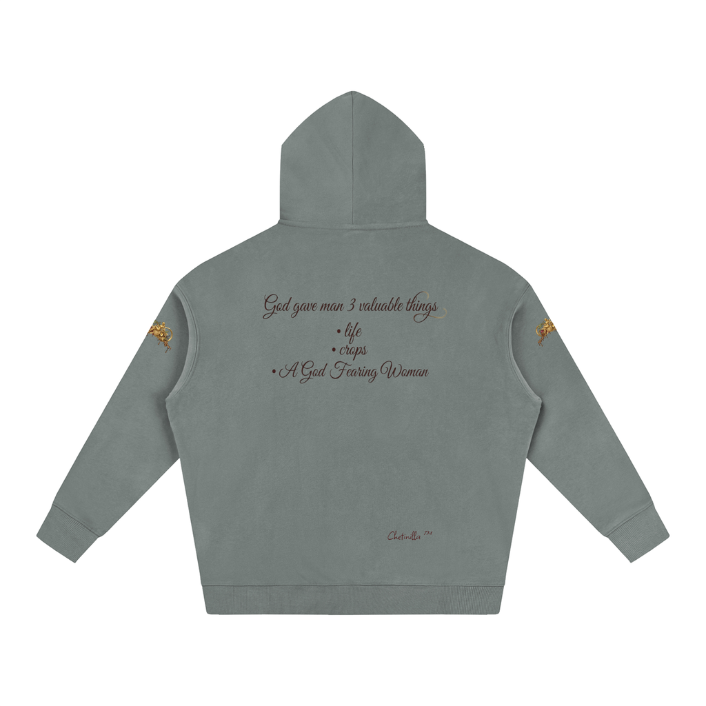 Gift to Man Oversize Fleeced Hoodie