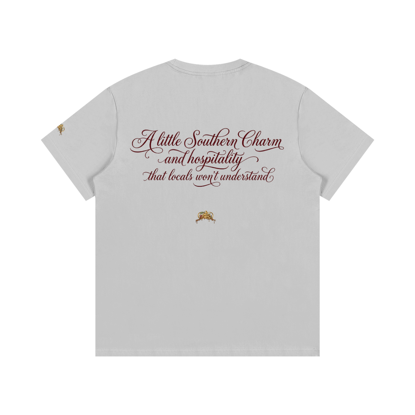 “Southern Hospitality w/ logos” Essential Cotton T-Shirt
