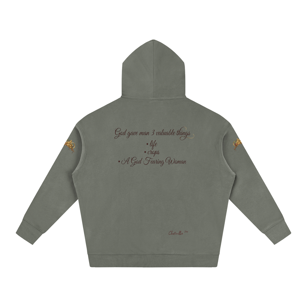 Gift to Man Oversize Fleeced Hoodie