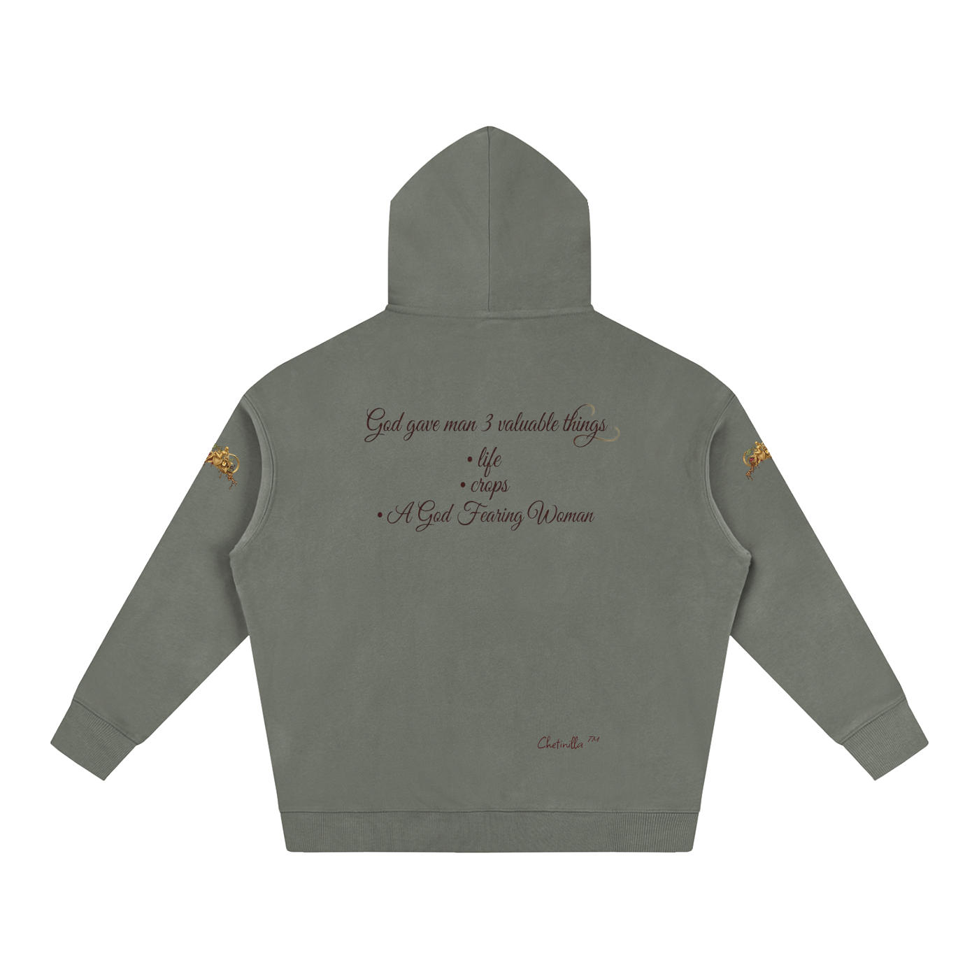 Gift to Man Oversize Fleeced Hoodie
