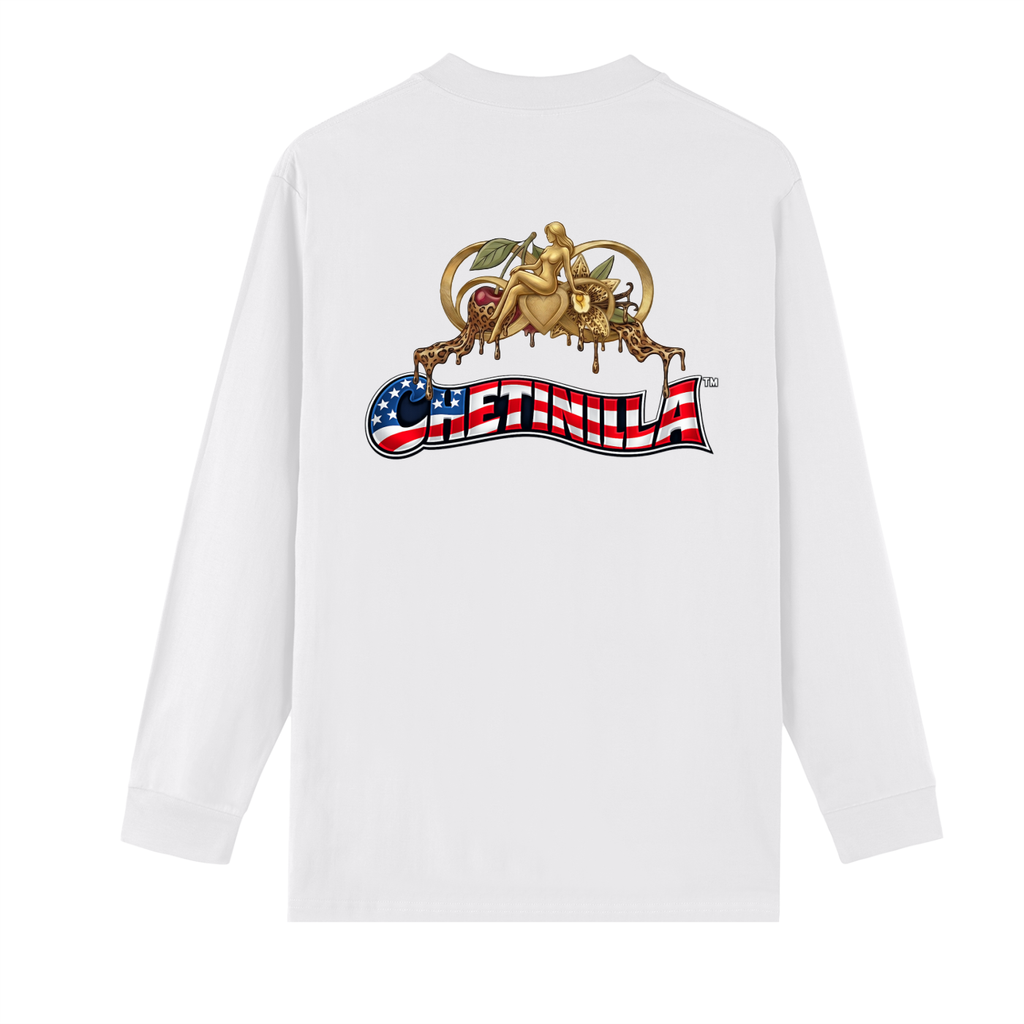 “USA Heal The World” Crew Neck Drop Shoulder Long Sleeve Shirt