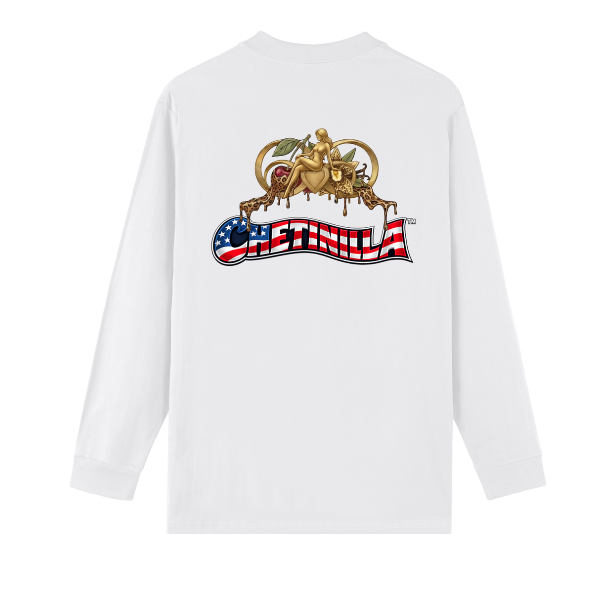 “USA Heal The World” Crew Neck Drop Shoulder Long Sleeve Shirt