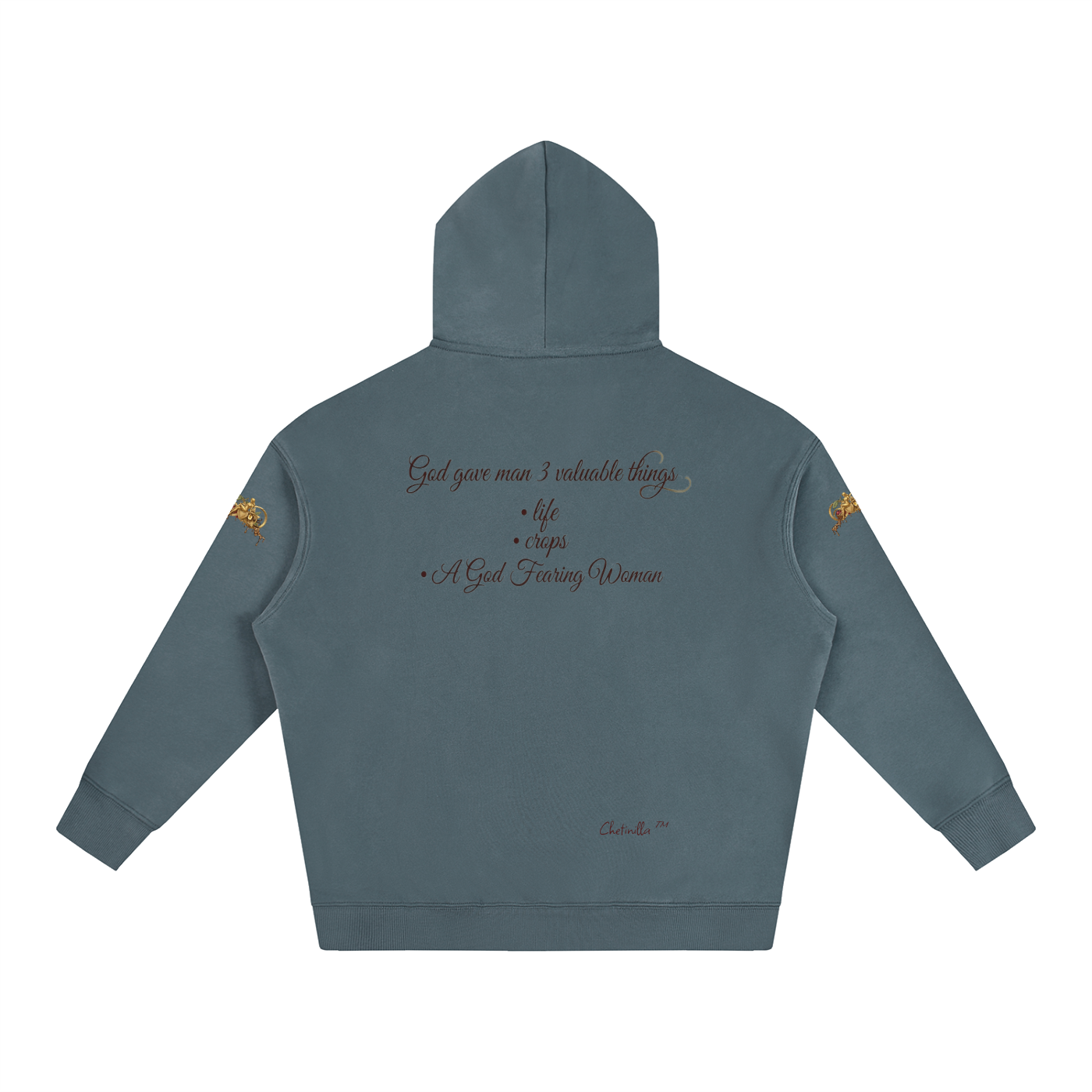 Gift to Man Oversize Fleeced Hoodie