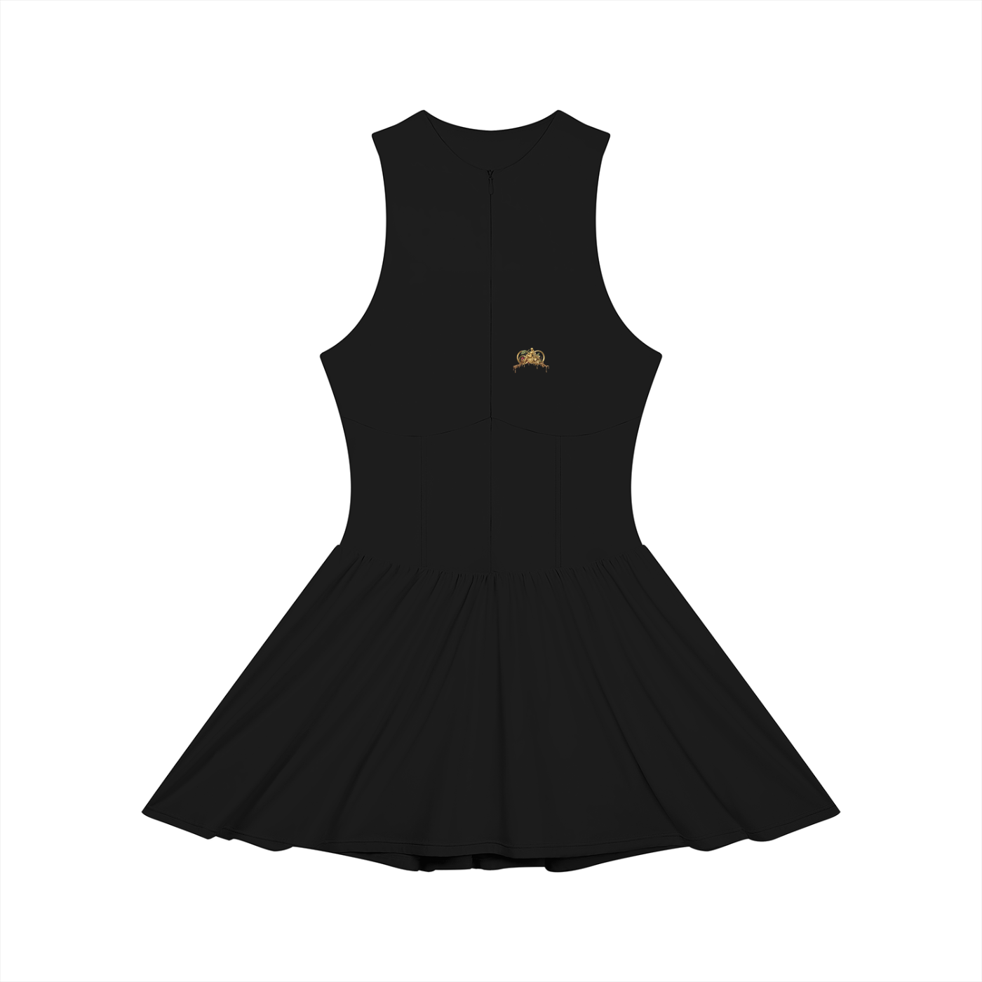 P31 Ruched Sleeveless Full-Zip Dress