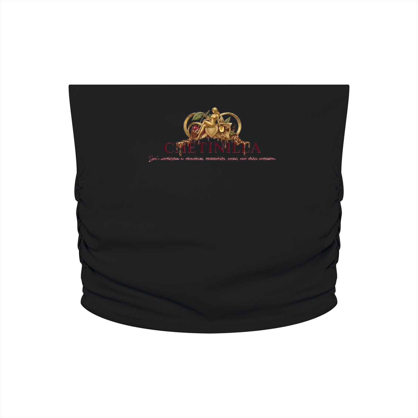 Women’s Ruched Cropped Yoga Tube Top