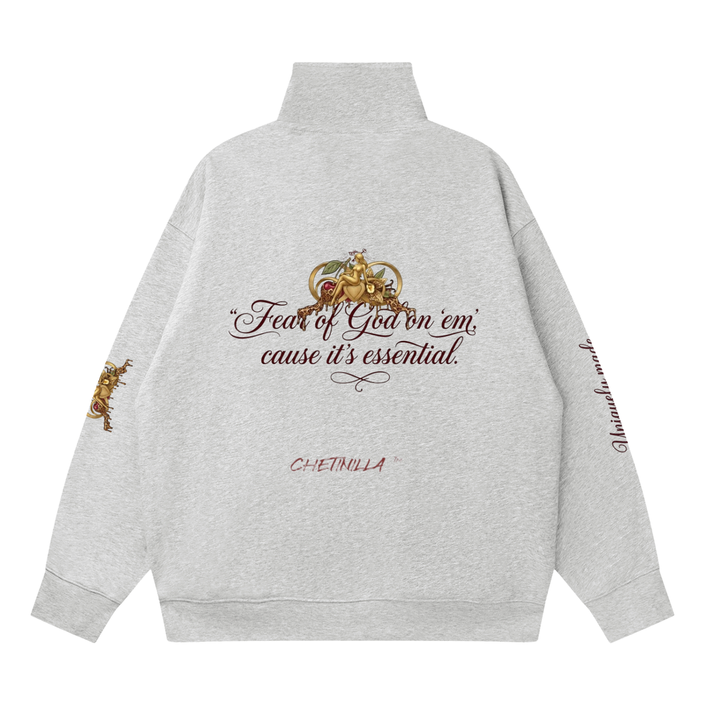 FOG Quarter-Zip Drop Shoulder Sweatshirt