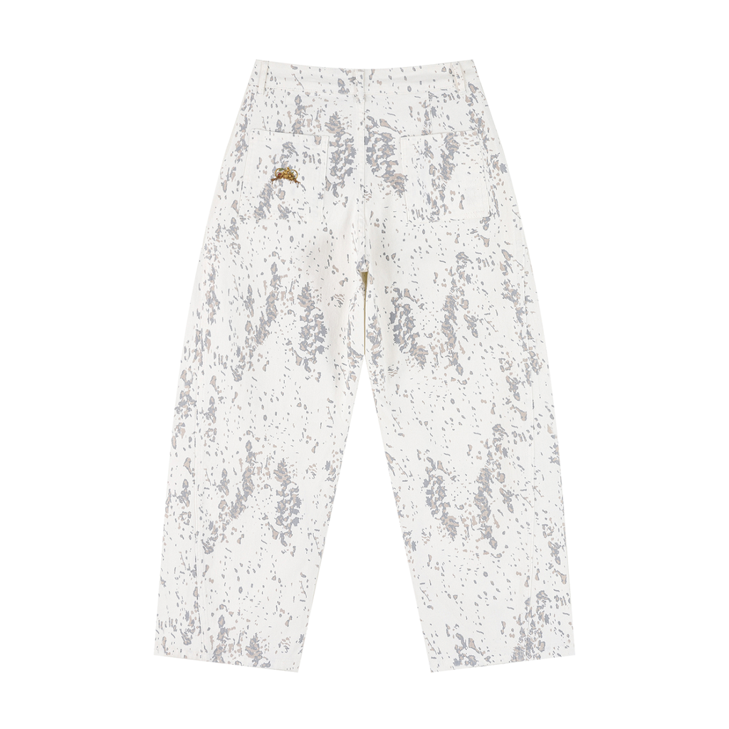 P31 Women's Splatter Barrel Leg Jeans