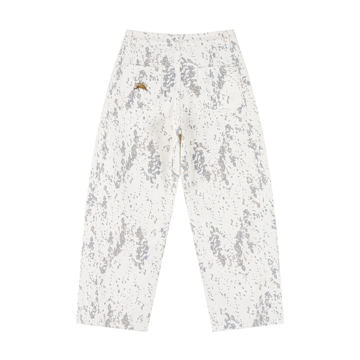 P31 Women's Splatter Barrel Leg Jeans