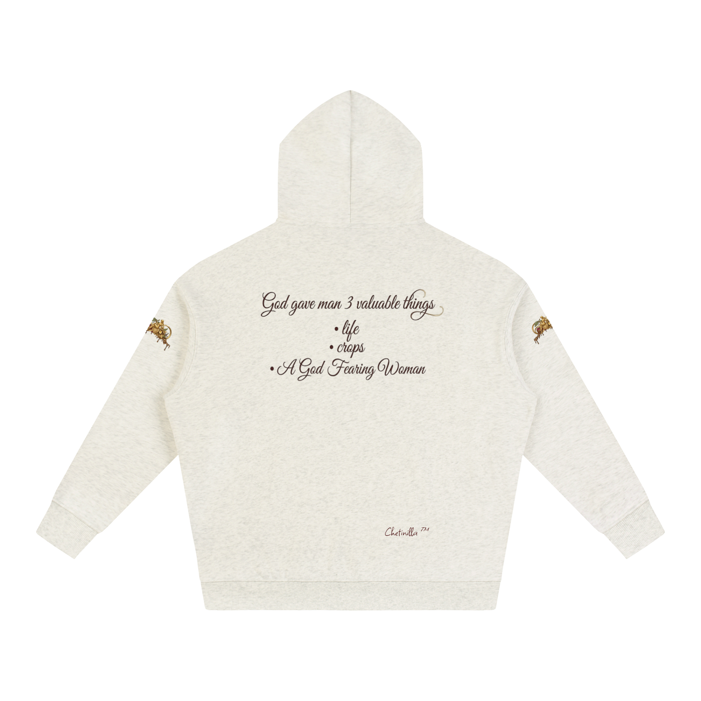 Gift to Man Oversize Fleeced Hoodie
