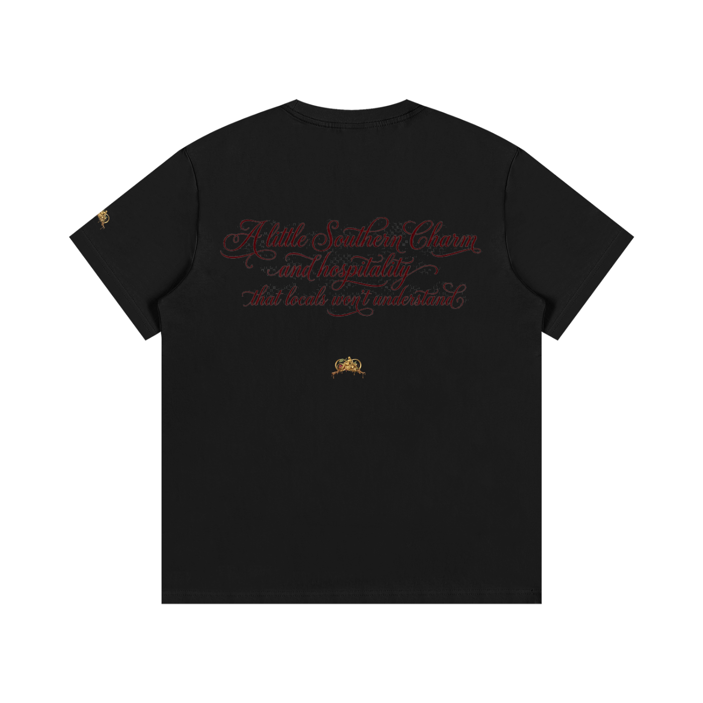“Southern Hospitality w/ logos” Essential Cotton T-Shirt