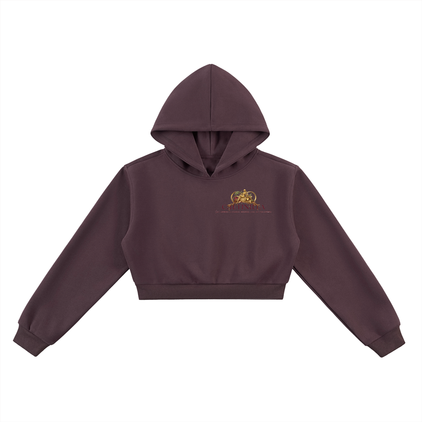 “FOG” Essential Cropped Hoodie