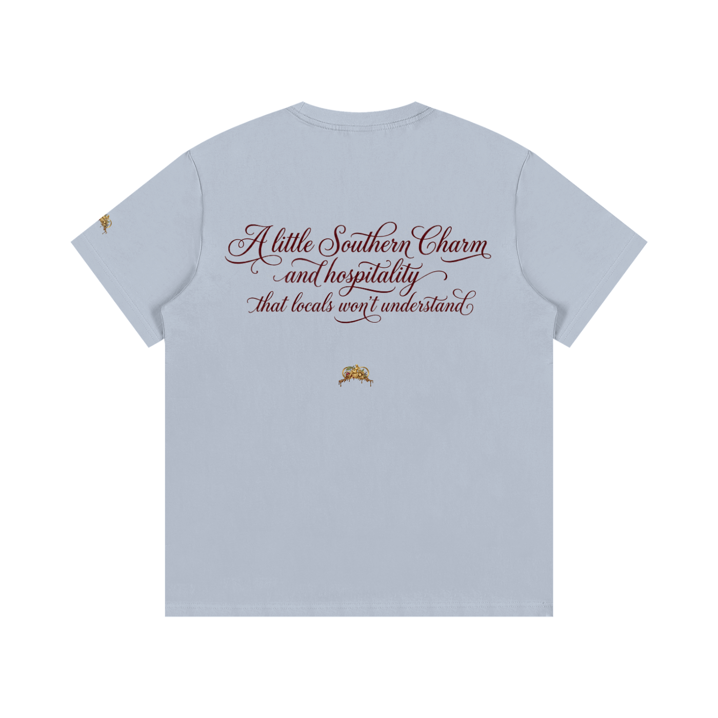 “Southern Hospitality w/ logos” Essential Cotton T-Shirt