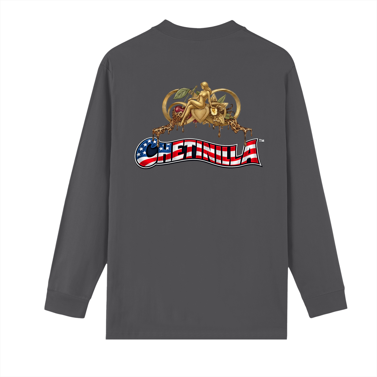 “USA Heal The World” Crew Neck Drop Shoulder Long Sleeve Shirt