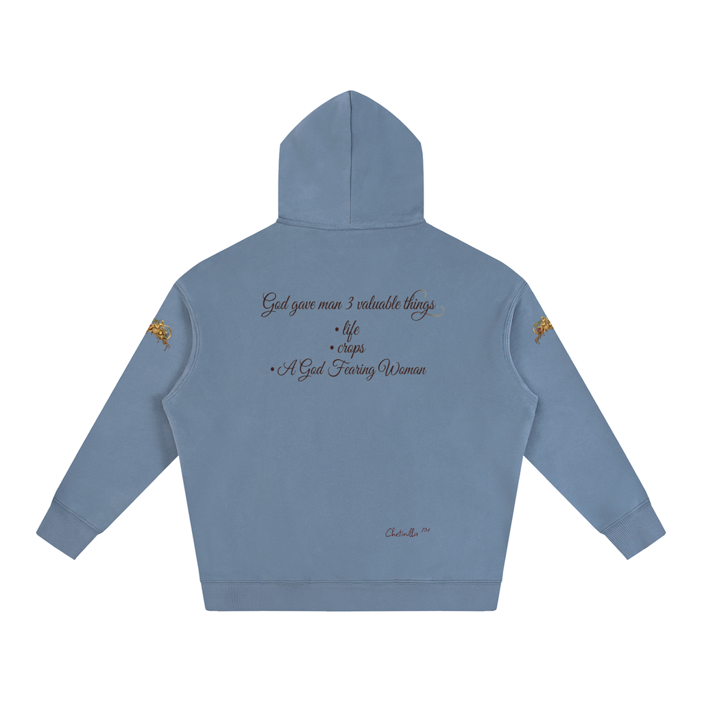 Gift to Man Oversize Fleeced Hoodie