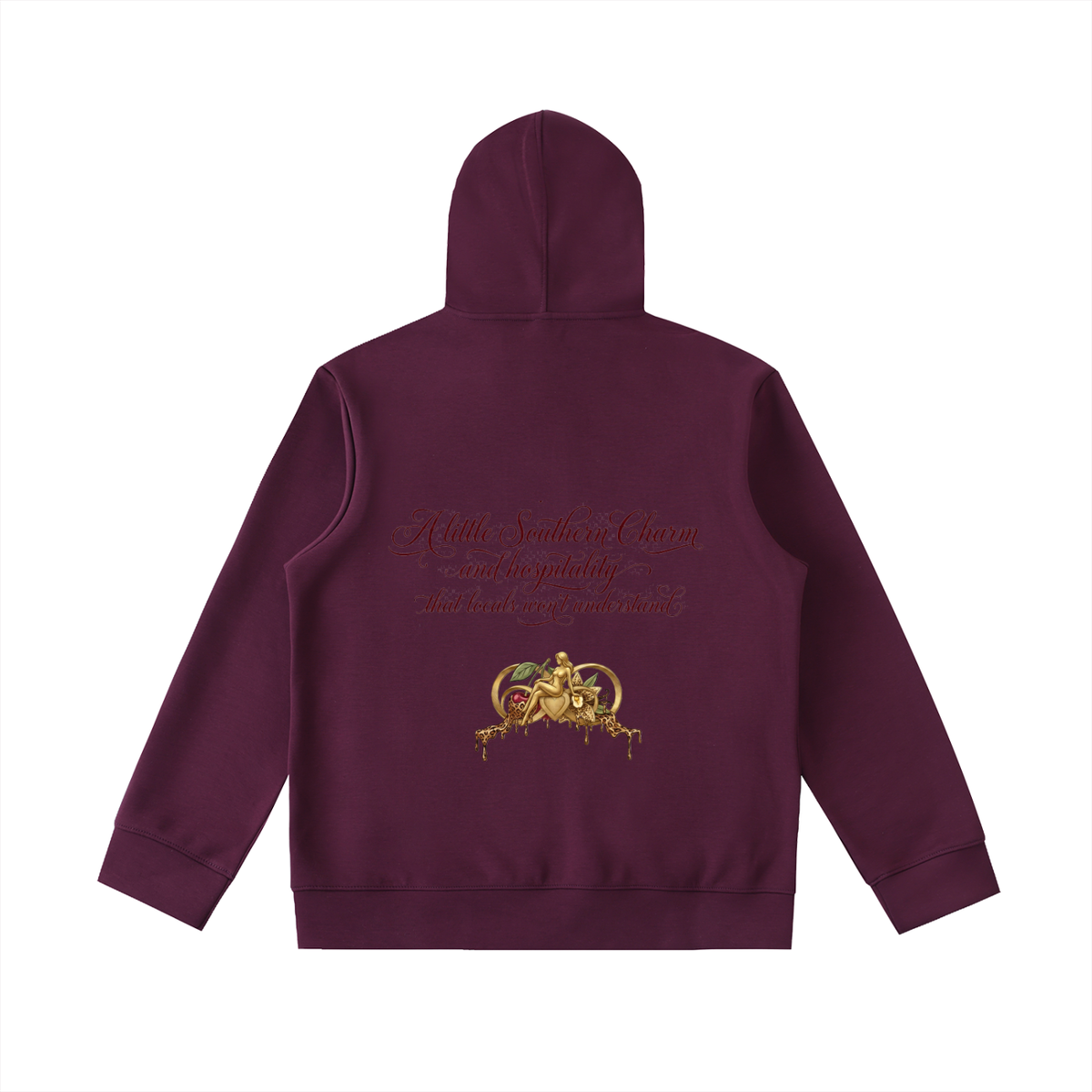 “Southern Hospitality” PLUS Essential Heavyweight High Neck  Zip-Up Hoodie
