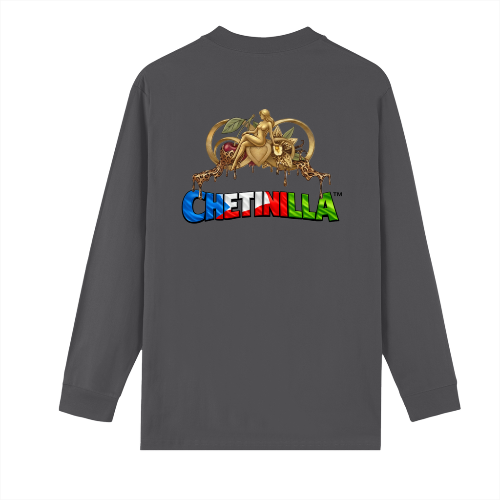 “Equatorial Guinea-Heal the World” Crew Neck Drop Shoulder Long Sleeve Shirt