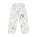 P31 Women's Splatter Barrel Leg Jeans