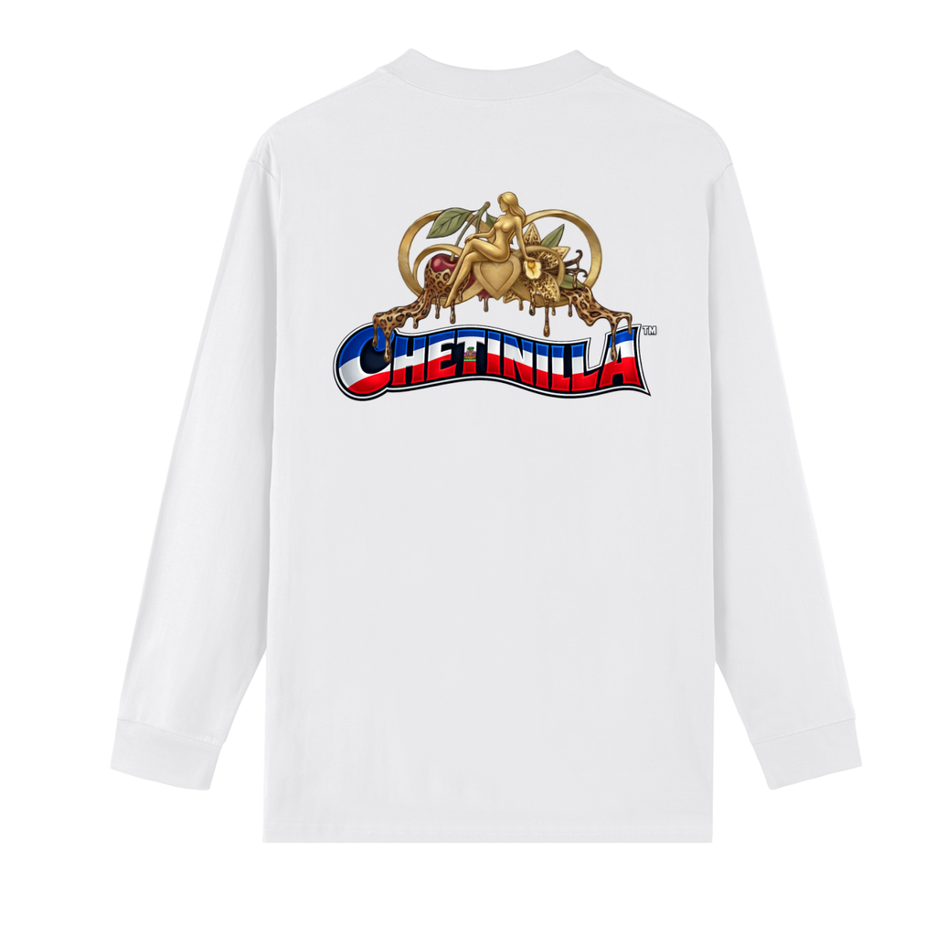 “Haiti Heal the World” Crew Neck Drop Shoulder Long Sleeve Shirt