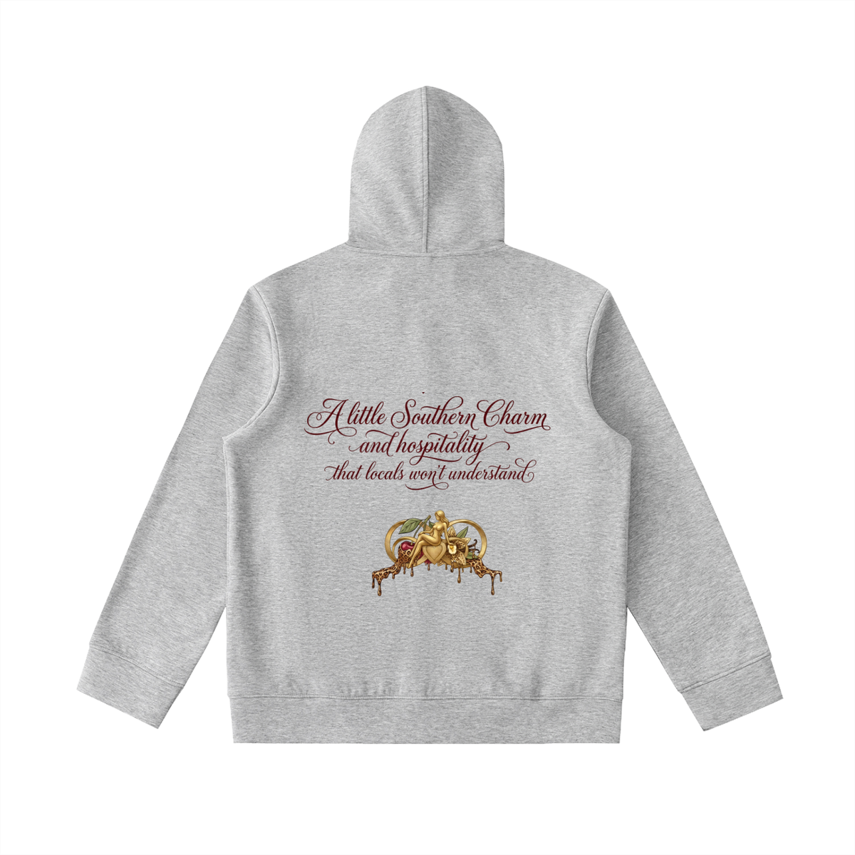 “Southern Hospitality” PLUS Essential Heavyweight High Neck  Zip-Up Hoodie