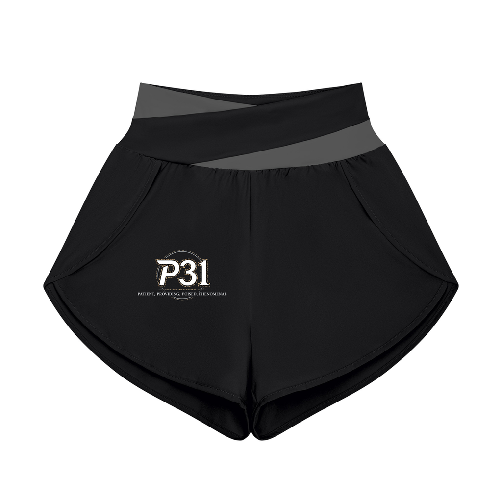 P31 Women’s Yoga Panelled Shorts