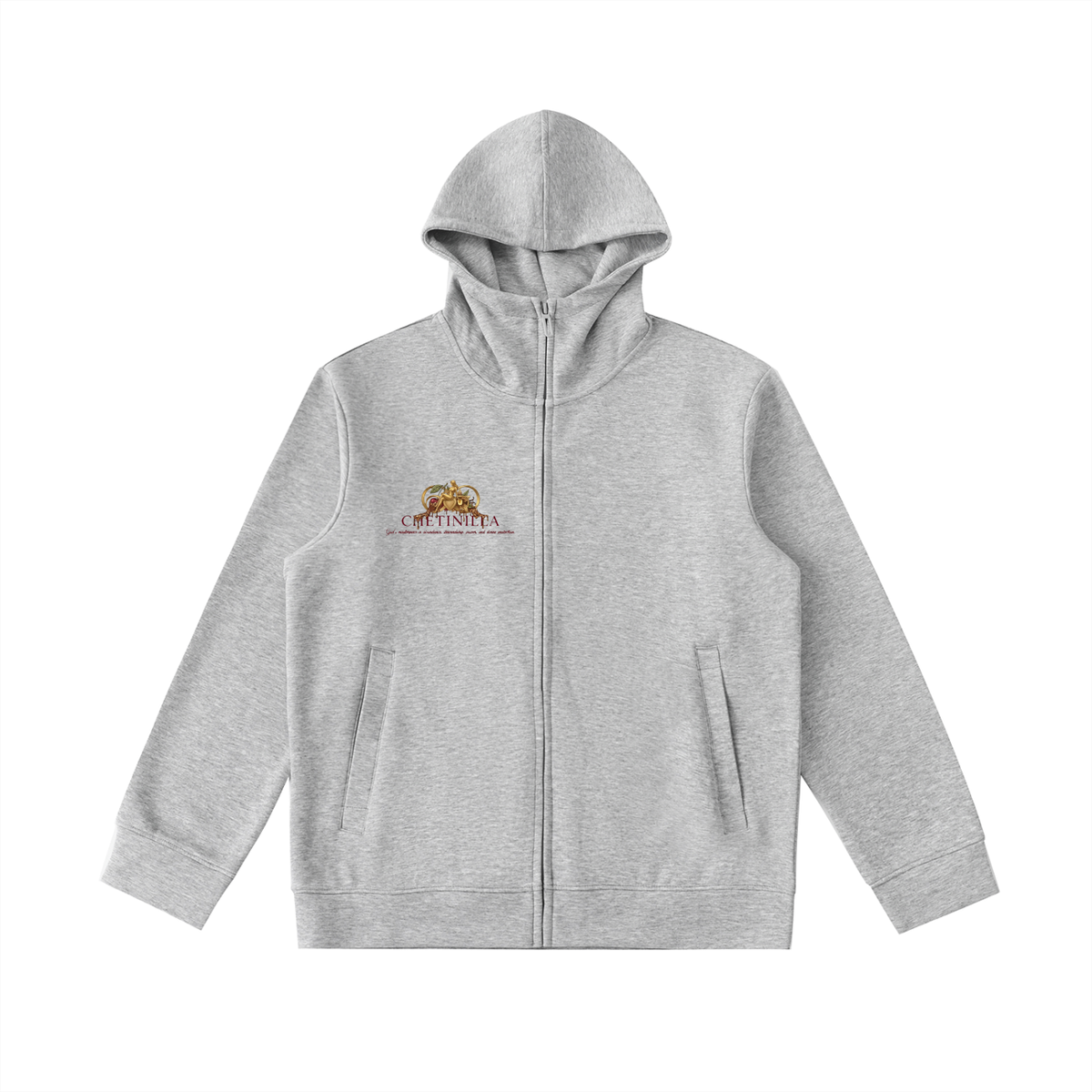 “Southern Hospitality” PLUS Essential Heavyweight High Neck  Zip-Up Hoodie
