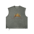 3 P’s Distressed Grommet Eyelet Tank Top