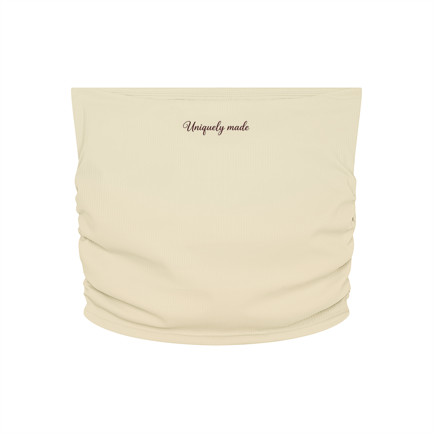 Women’s Ruched Cropped Yoga Tube Top