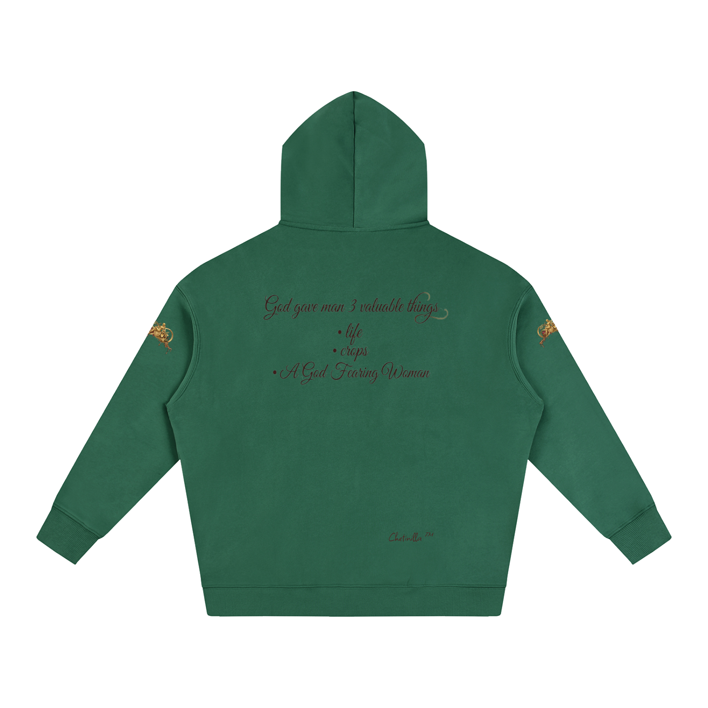 Gift to Man Oversize Fleeced Hoodie